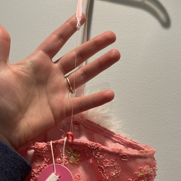 Dyspnea custom one off rare sequin and beaded crop top with puff puffs corset - Picture 6 of 11